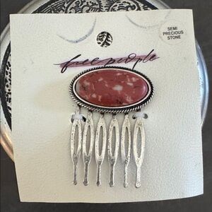 NWT FREE PEOPLE Semi precious stone hair comb